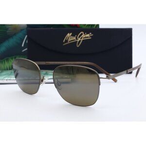 Maui Jim Crater Rim MJ 824-16M Brown Aviator Sunglasses Brown polarized Lenses